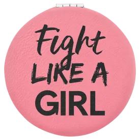 2.5" PINK COMPACT MIRROR