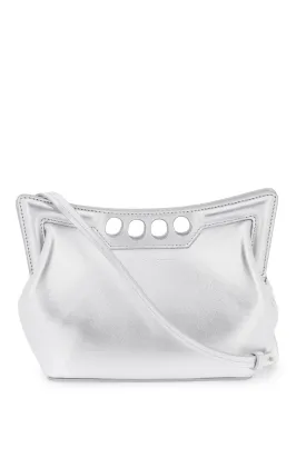 Alexander mcqueen peak mini crossbody bag 775908 1BL1I SILVER