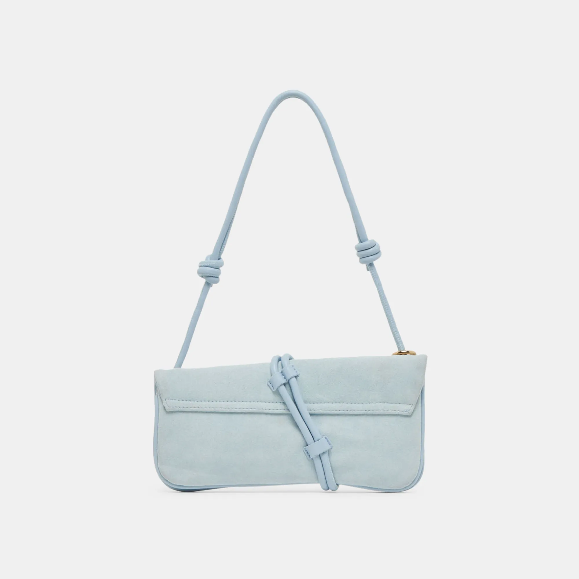 ALICE SHOULDER BAG BLUE SUEDE