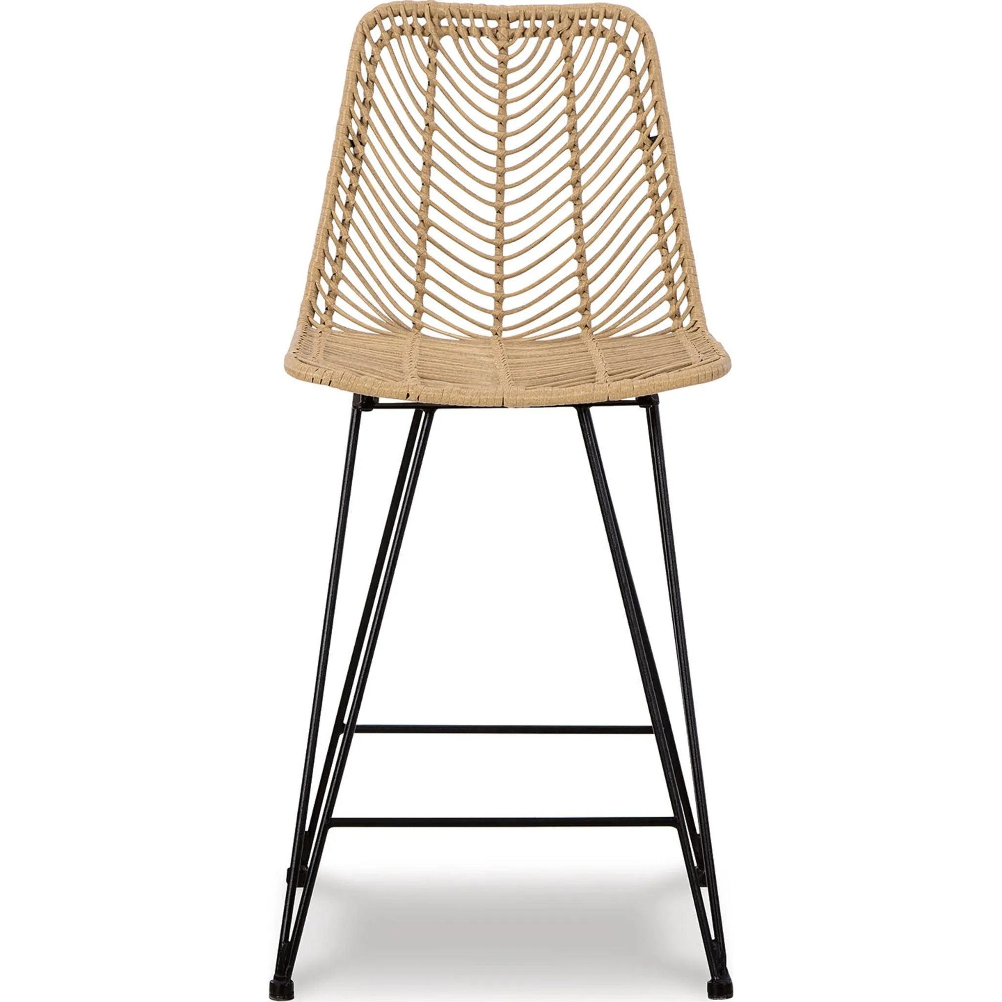 Angentree Counter Height Stool - Natural/Black - (D434-224)