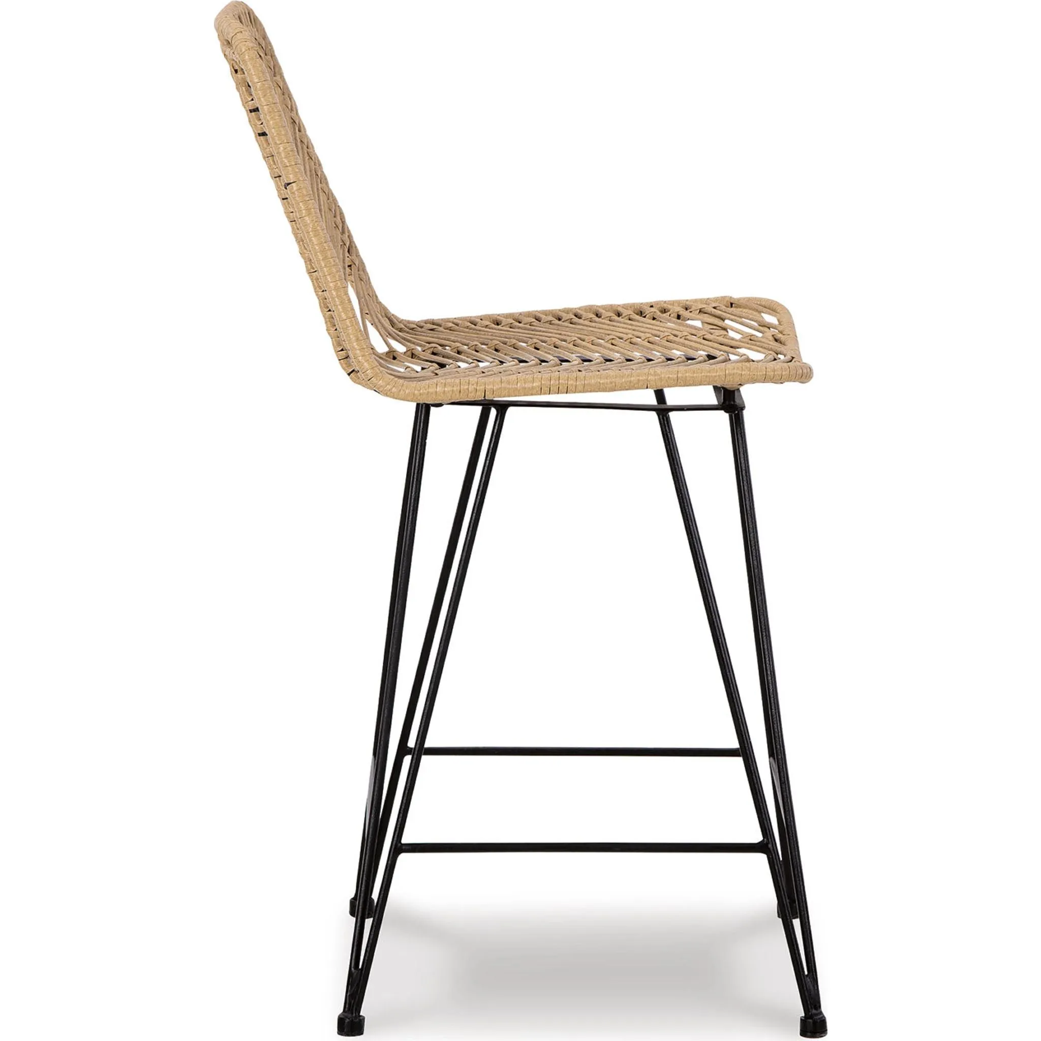 Angentree Counter Height Stool - Natural/Black - (D434-224)