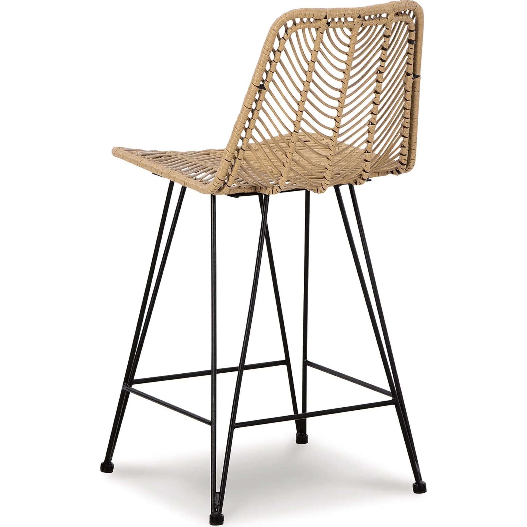 Angentree Counter Height Stool - Natural/Black - (D434-224)