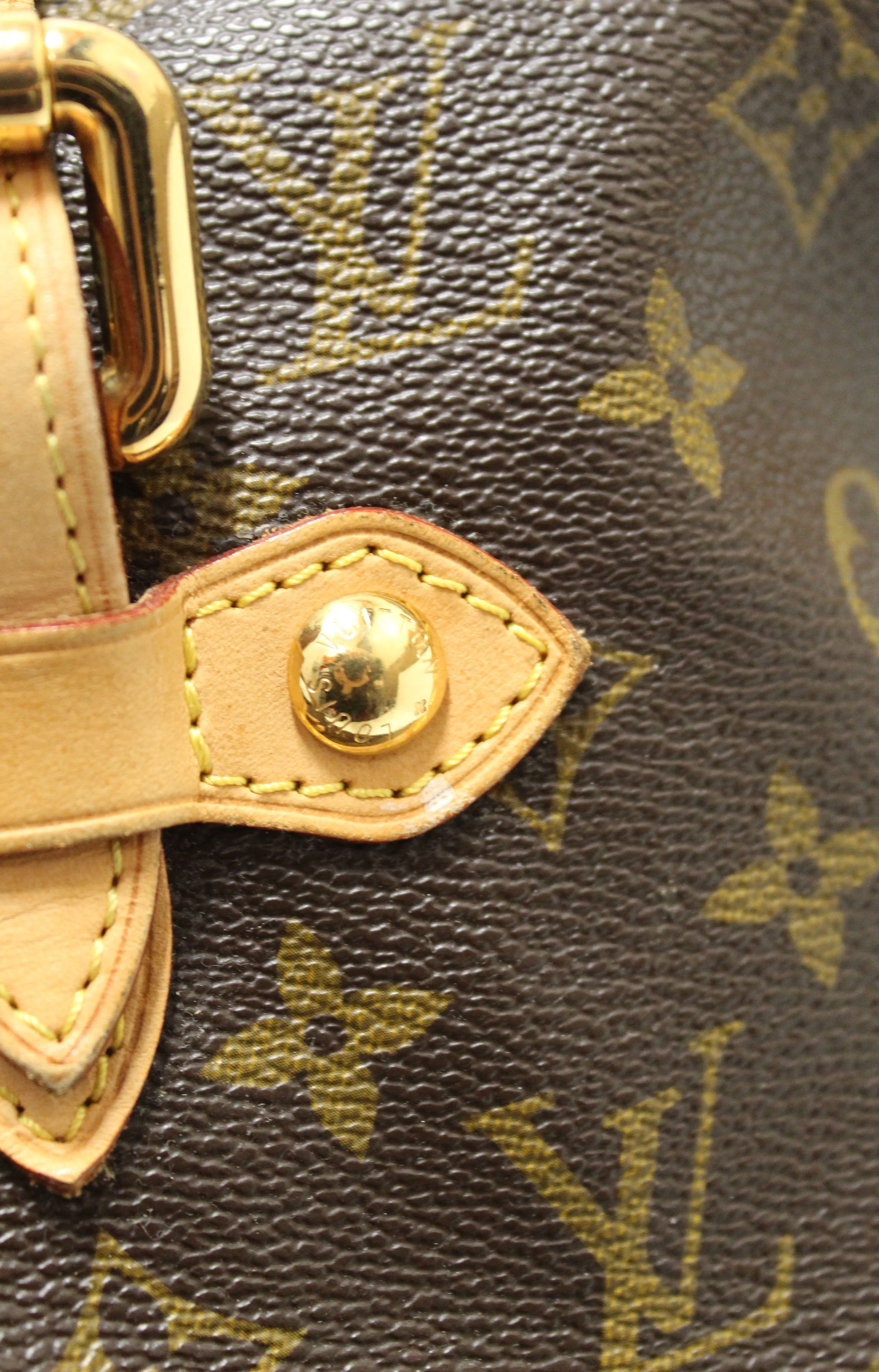 Authentic Louis Vuitton Monogram Canvas Palermo GM Shoulder Handbag