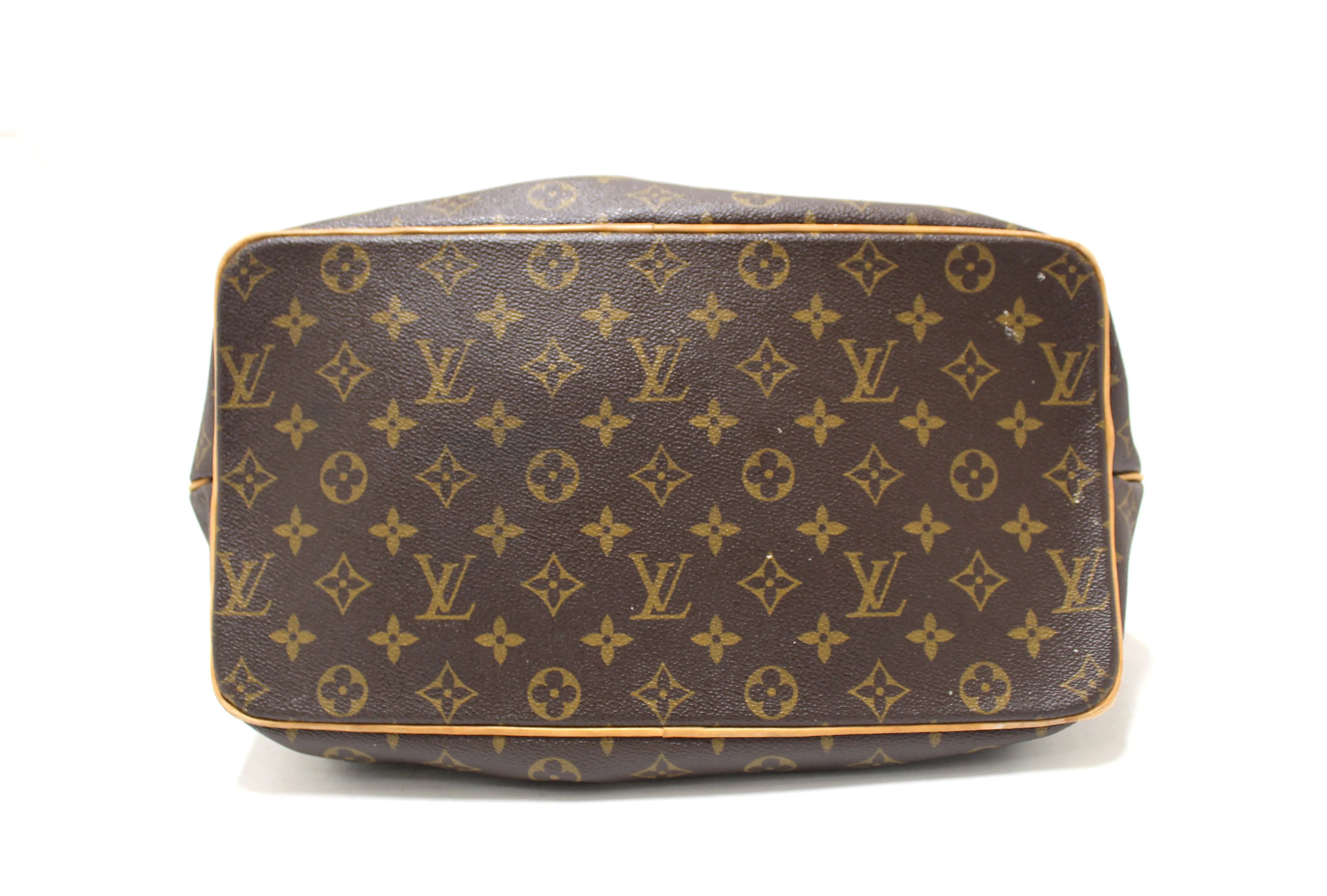 Authentic Louis Vuitton Monogram Canvas Palermo GM Shoulder Handbag