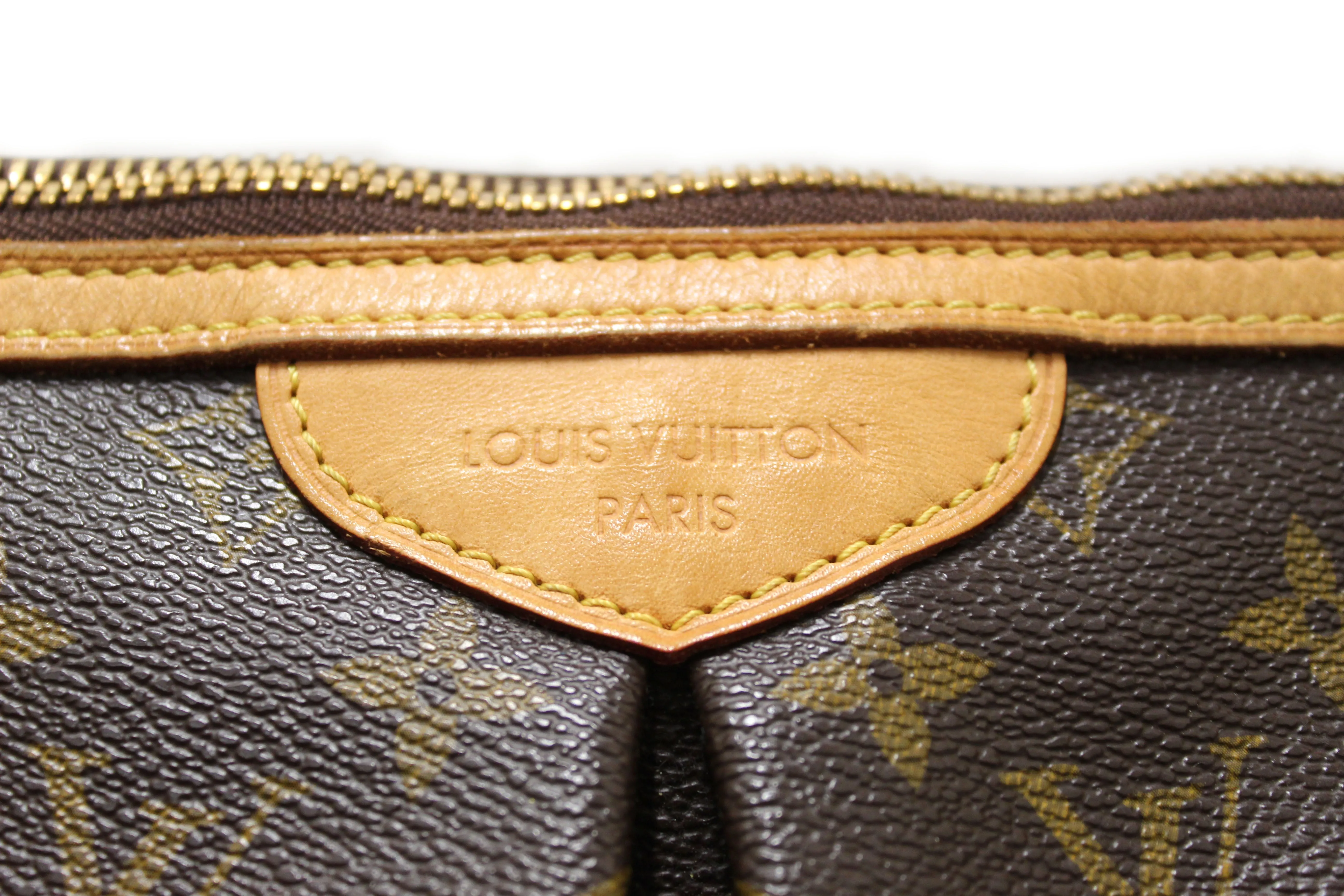 Authentic Louis Vuitton Monogram Canvas Palermo GM Shoulder Handbag