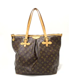 Authentic Louis Vuitton Monogram Canvas Palermo GM Shoulder Handbag