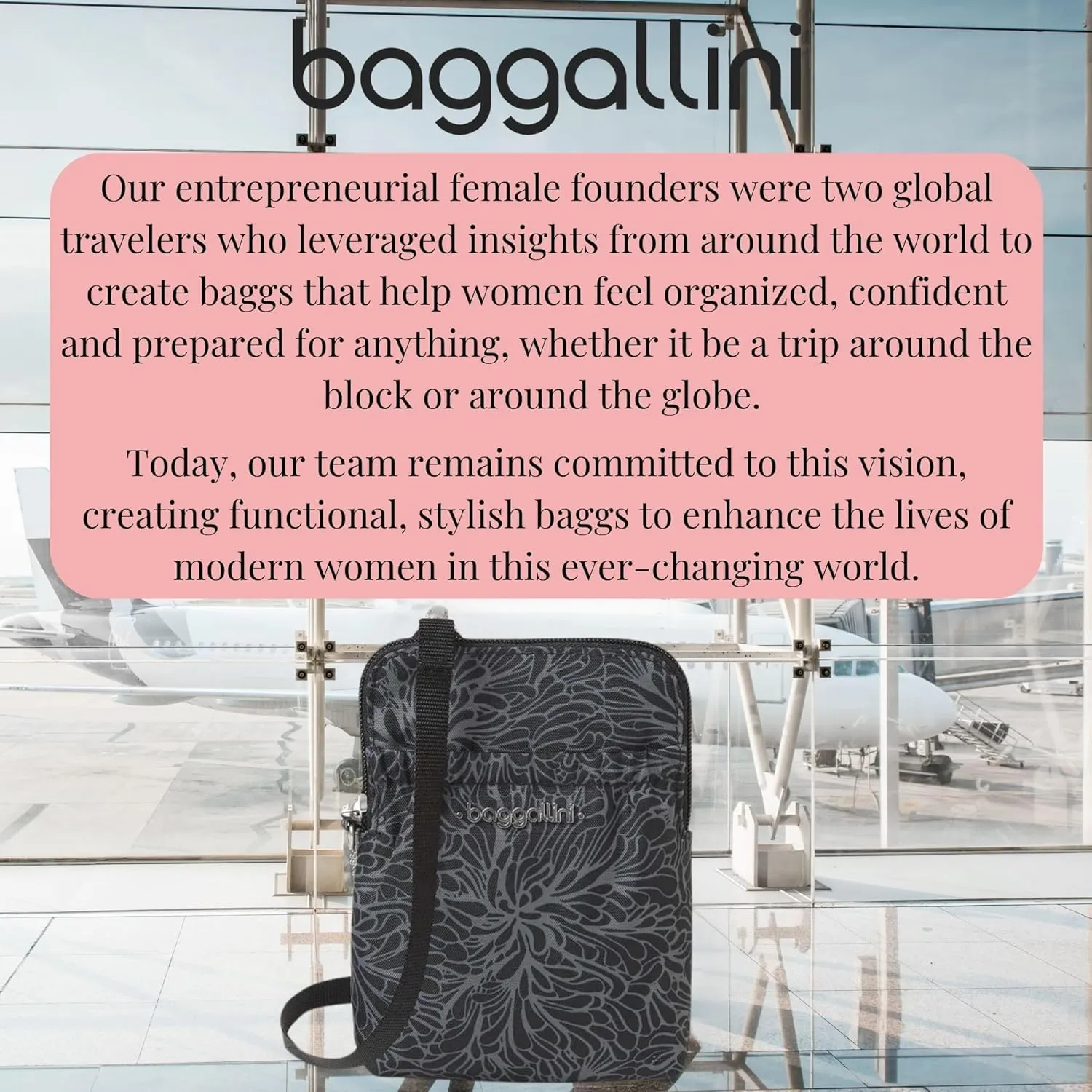 Baggallini Bryant Pouch Small Crossbody Bag for Women - Phone Purse with Crossbody Strap - Lightweight Crossbody Pouch