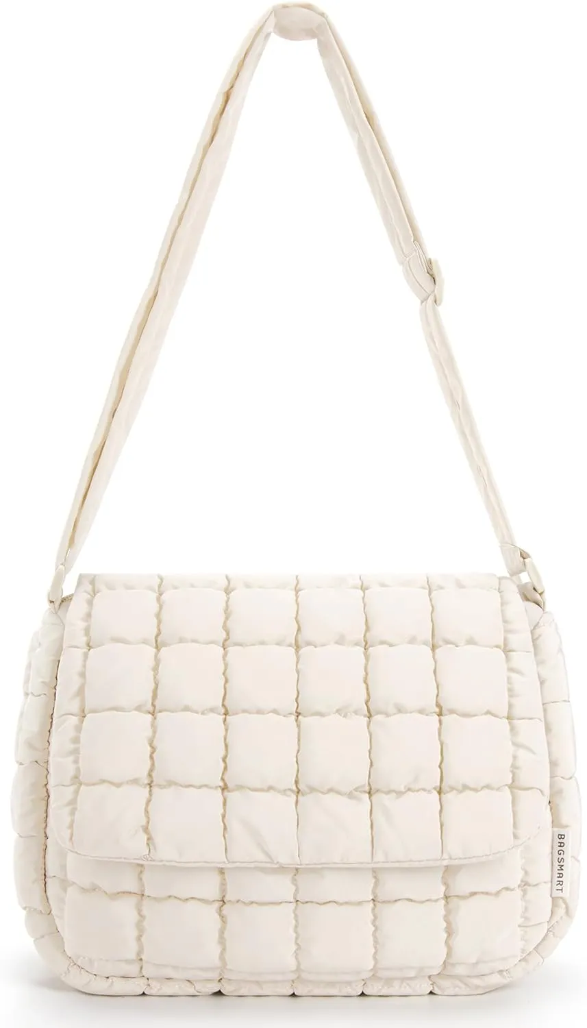 BAGSMART Lightweight Crossbody Bags for Women, Quilted Puffer Cross body Purse with Adjustable Strap