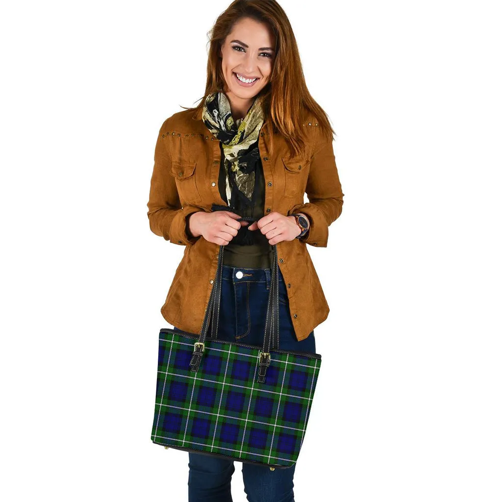 Bannerman Tartan Leather Tote Bag