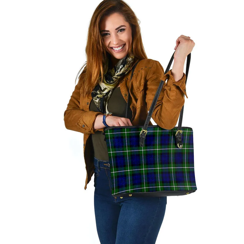 Bannerman Tartan Leather Tote Bag