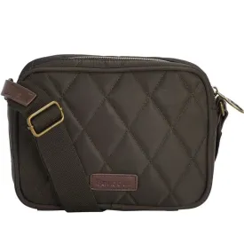 Barbour Quilted Crossbody Bag In Olive