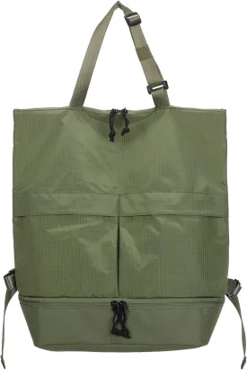 Barsine Convertible Tote Backpack with Shoe Compartment, 28L Large Foldable Backpack for Travel Lightweight, Dark Green