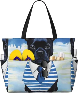 Beach Bag, Extra Large Waterproof Sandproof Tote with Multi Pockets, Lightweight for Travel, Pool, Outdoor
