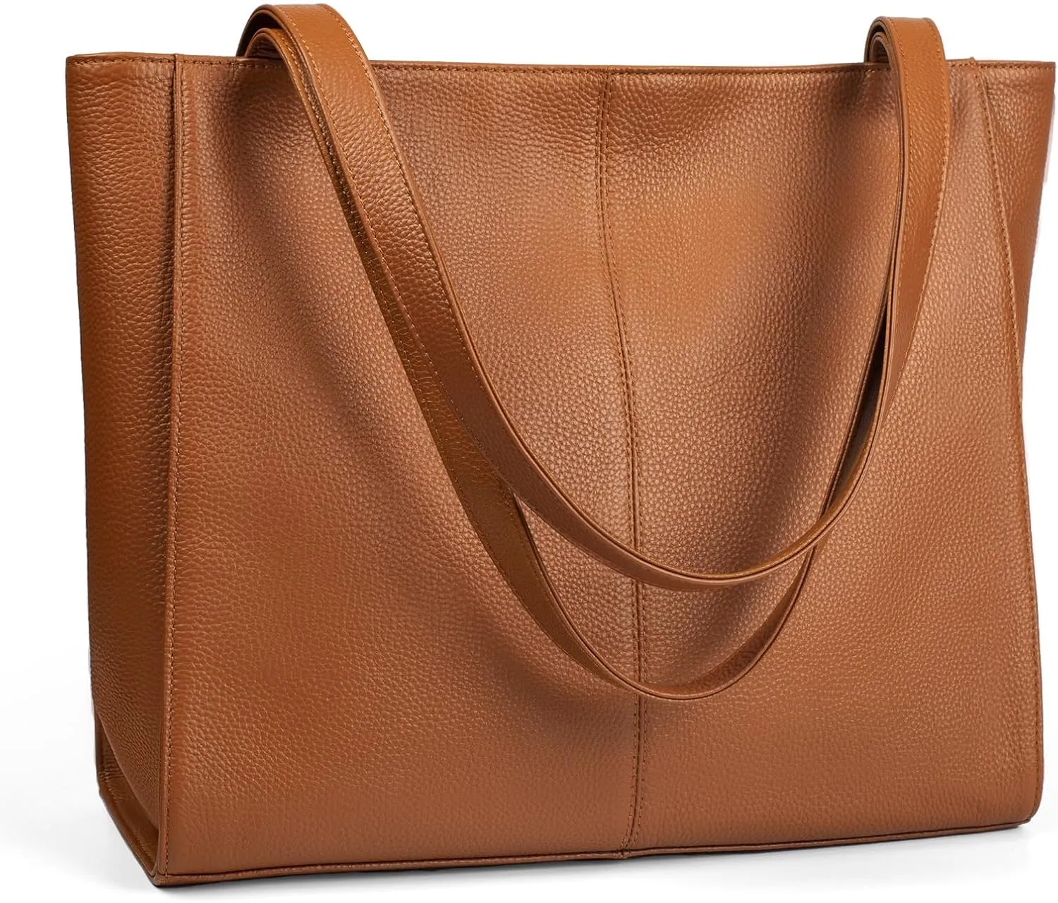 befen Genuine Leather Tote Bag for Women Work, Women's Leather Shoulder Bags Purses Satchel Handbags with Laptop Compartment