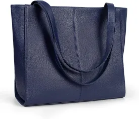befen Genuine Leather Tote Bag for Women Work, Women's Leather Shoulder Bags Purses Satchel Handbags with Laptop Compartment