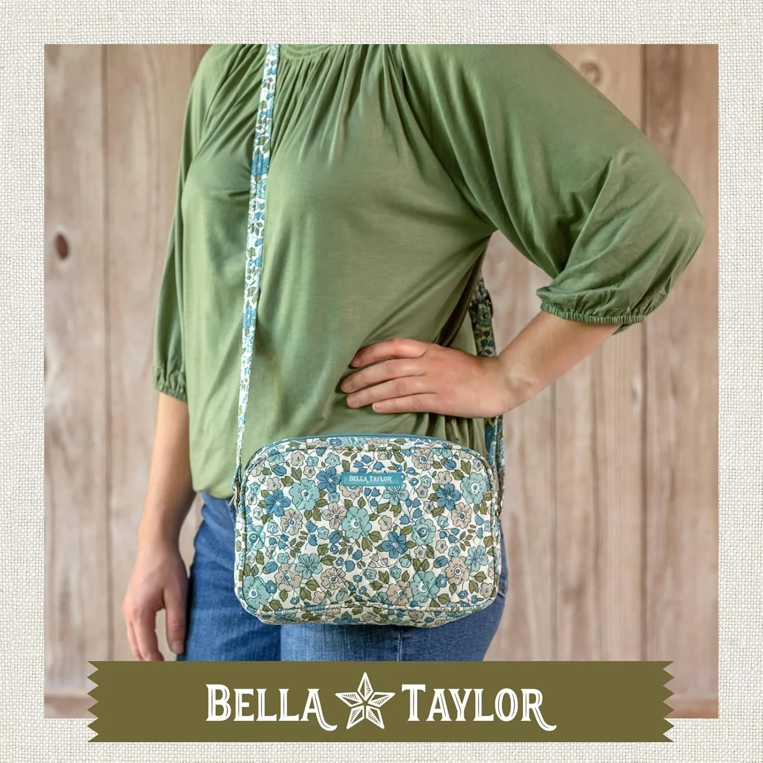 Bella Taylor Simple Crossbody Purse for Women, Small Shoulder Handbag