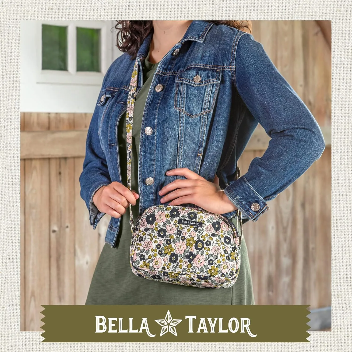 Bella Taylor Simple Crossbody Purse for Women, Small Shoulder Handbag