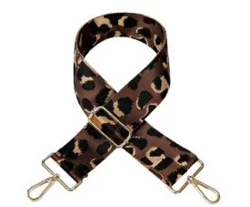 Brown Cheetah Bag Strap