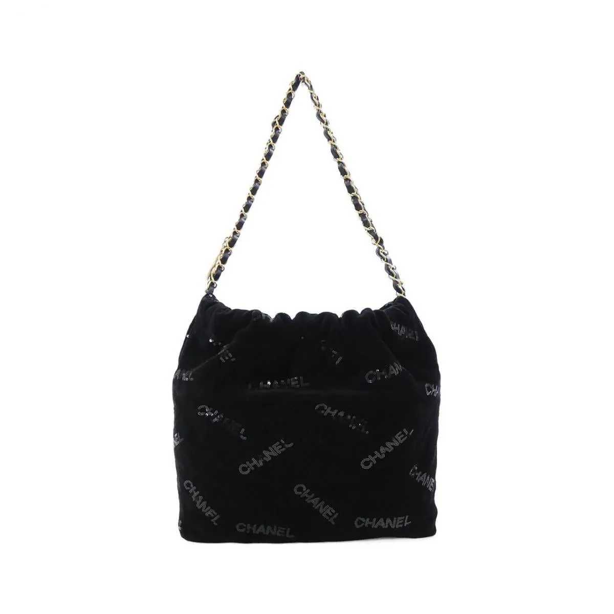 Chanel 22 Velvet Black Bag