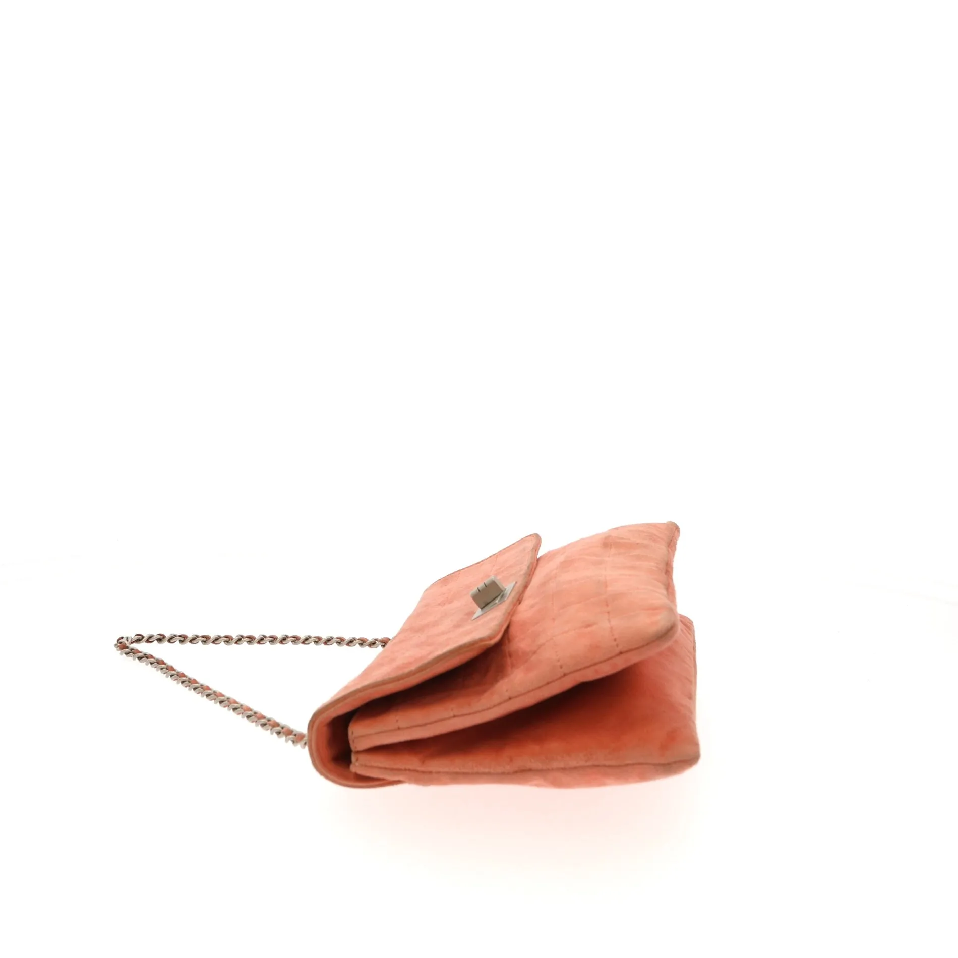 CHANEL 2.55 Shoulder Bag in Pink Suede