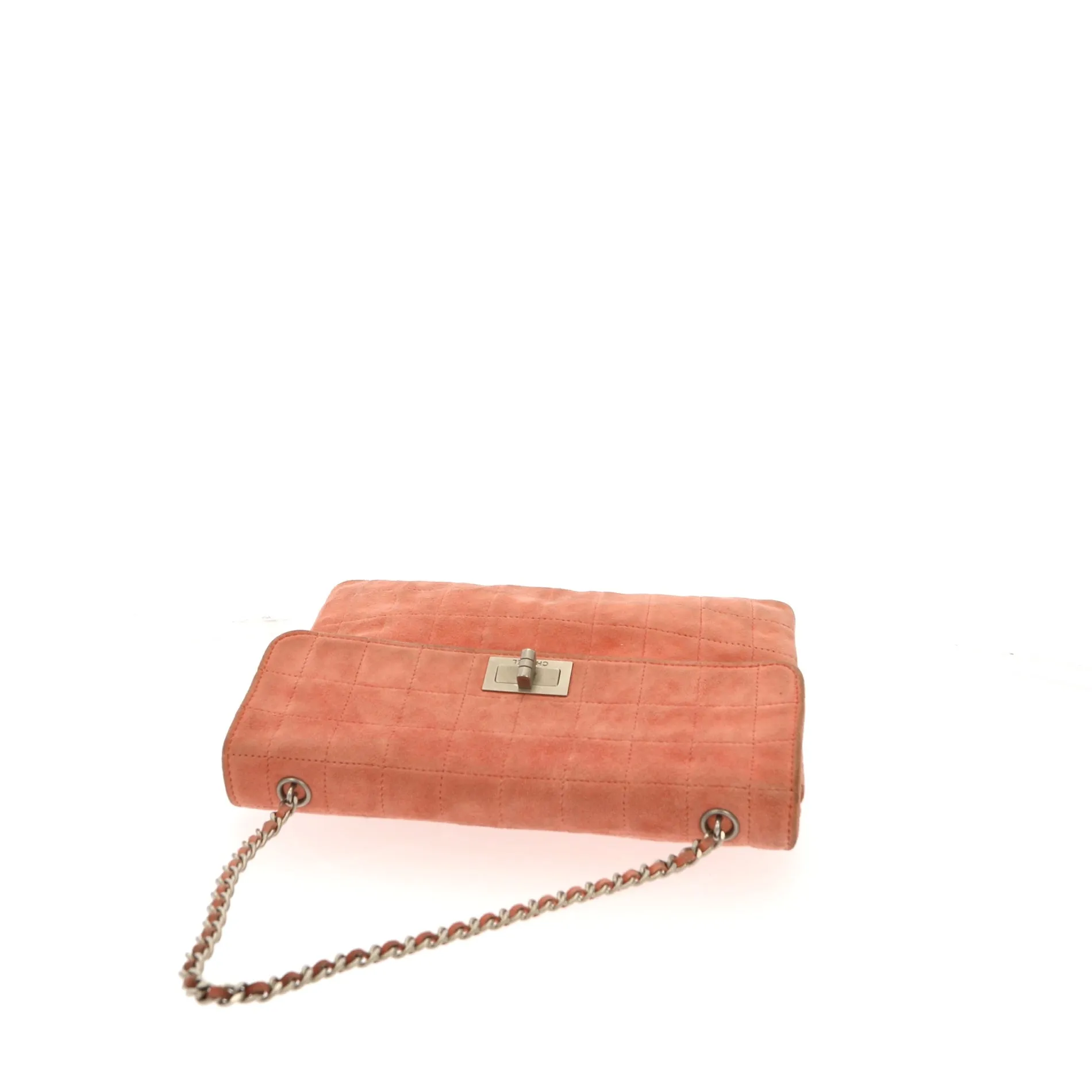 CHANEL 2.55 Shoulder Bag in Pink Suede