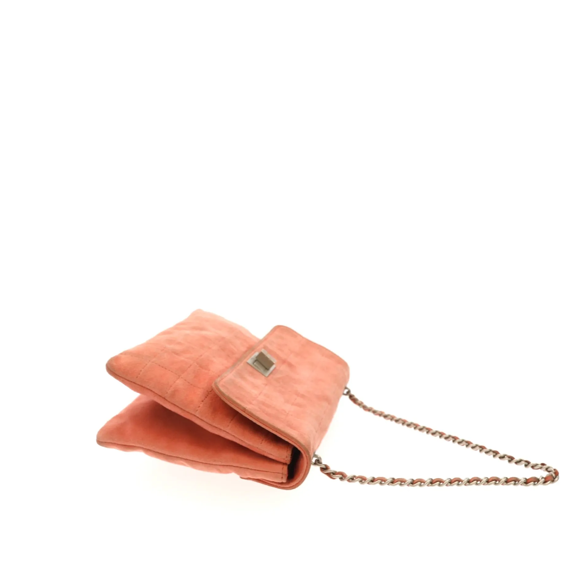 CHANEL 2.55 Shoulder Bag in Pink Suede