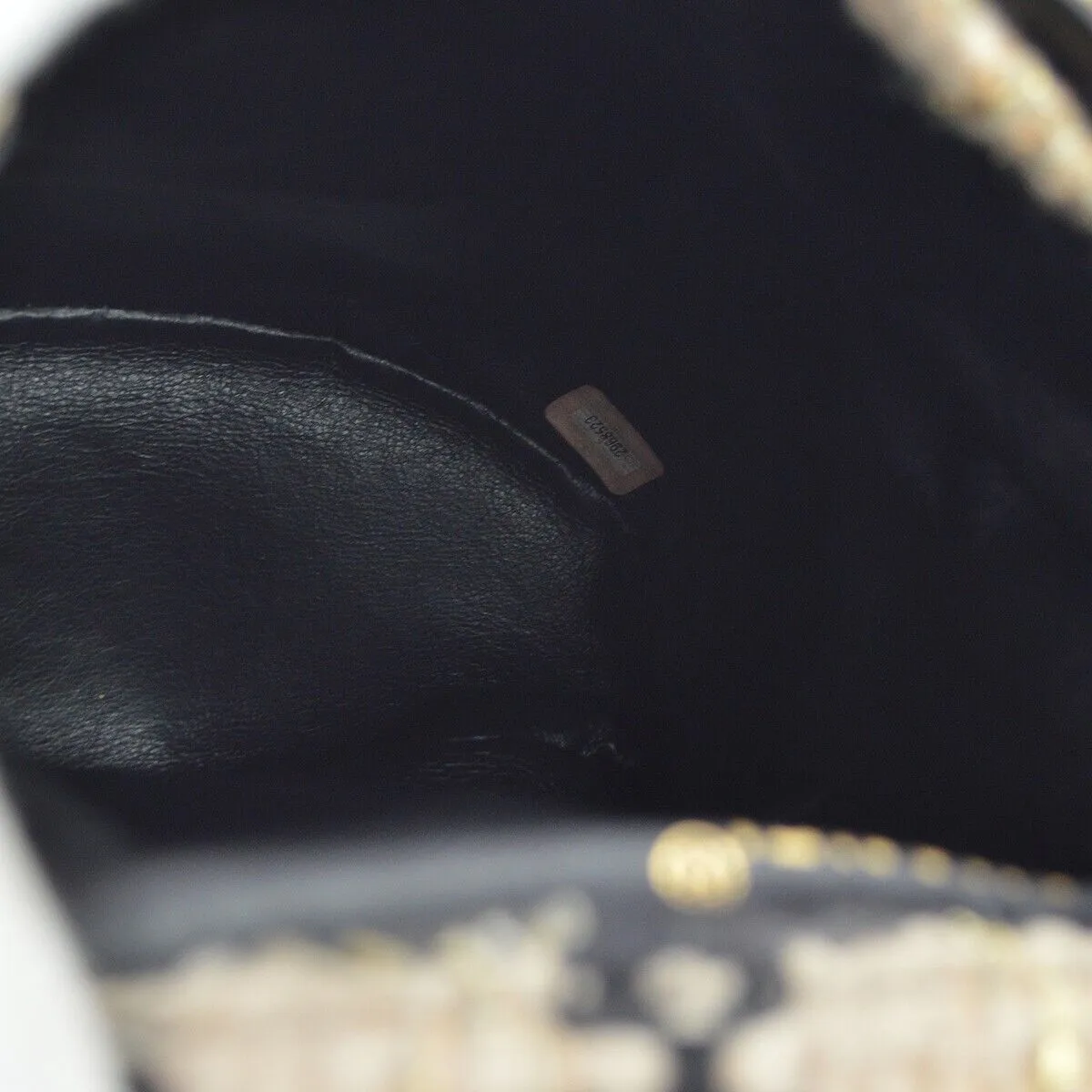 Chanel Beige Black Tweed Duma Backpack