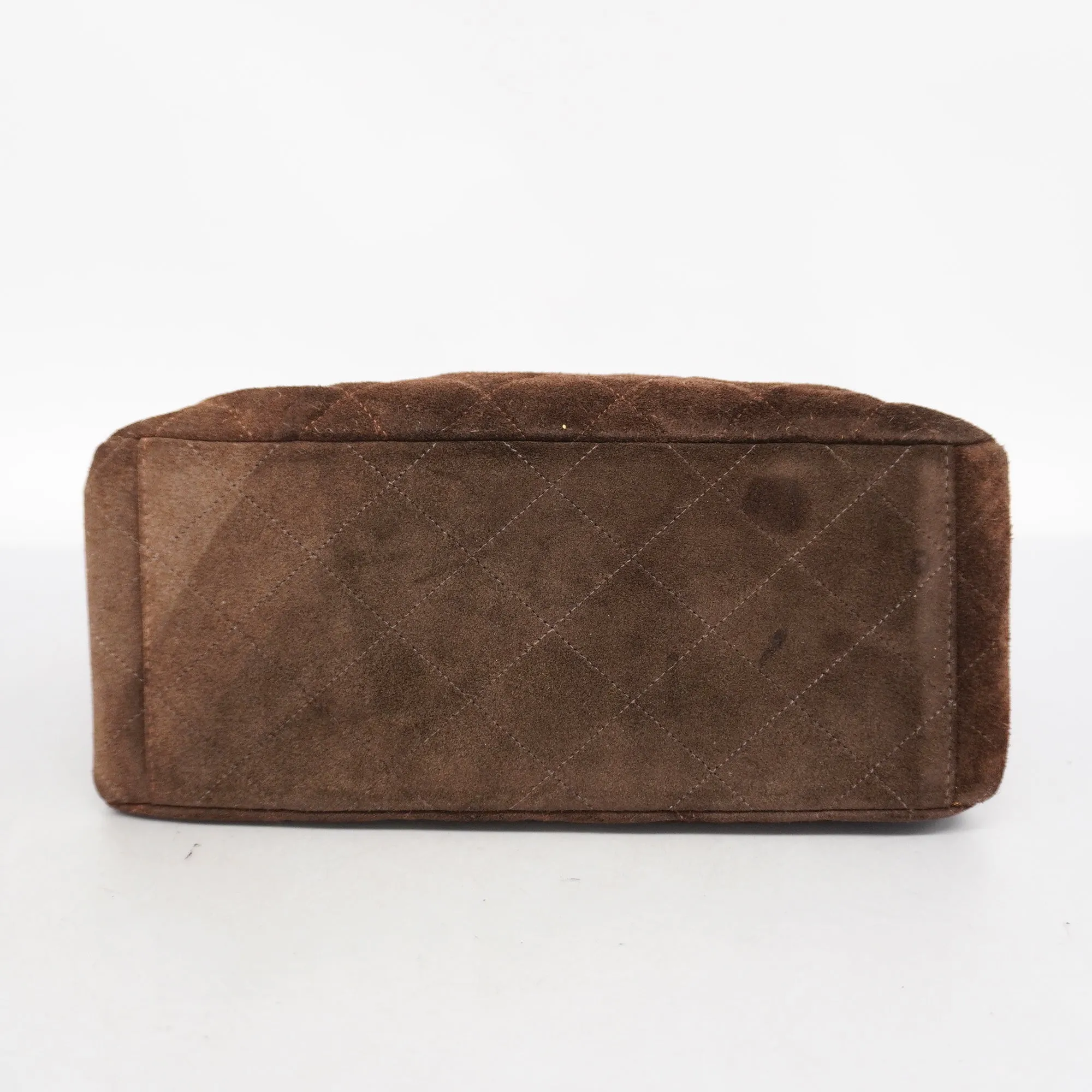 Chanel  Matelasse Women's Suede Shoulder Bag Brown