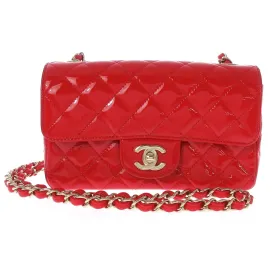 Chanel Mini Patent Red bag