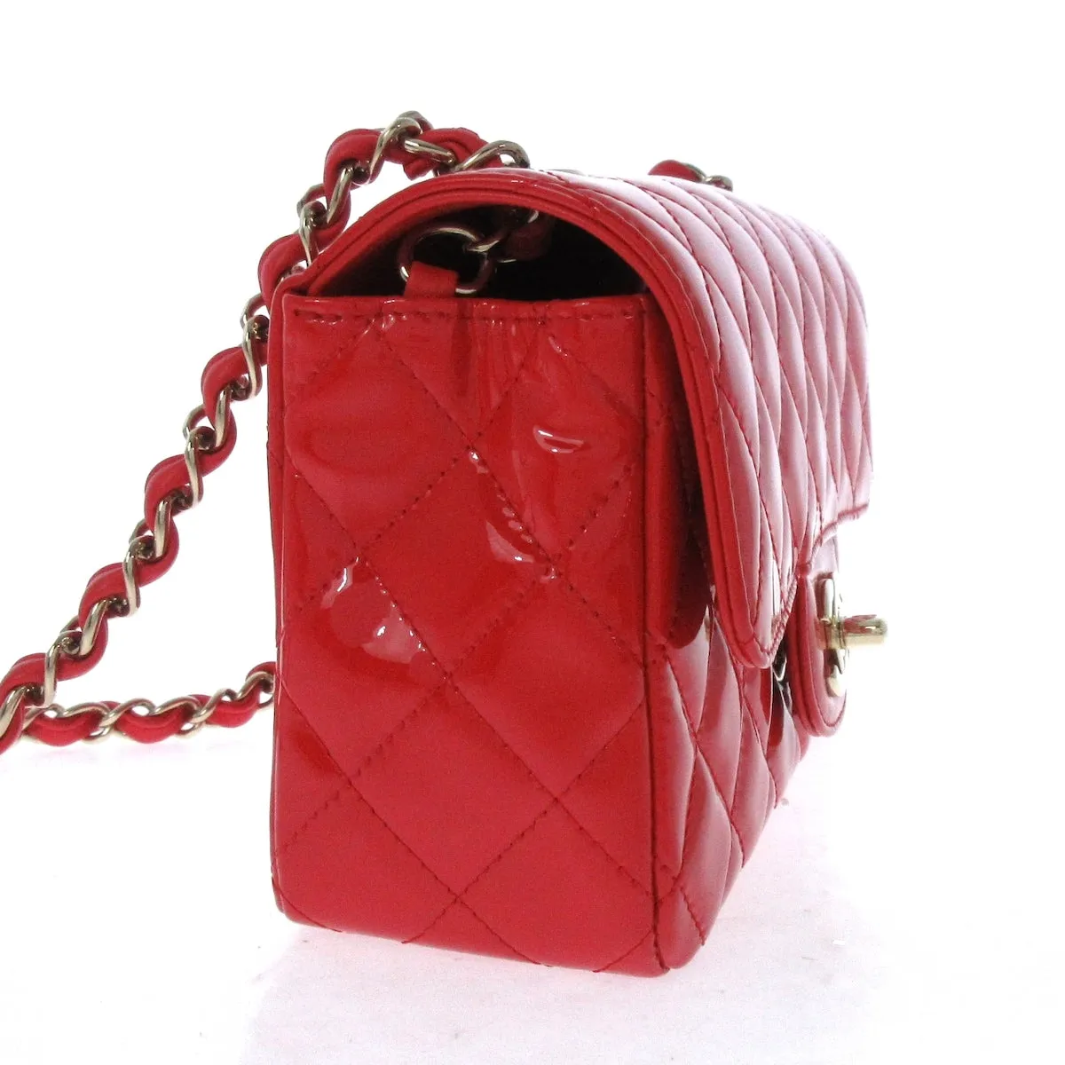 Chanel Mini Patent Red bag