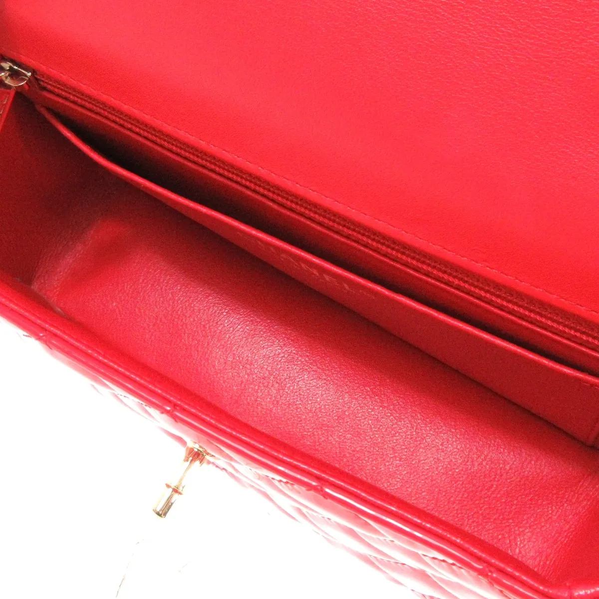 Chanel Mini Patent Red bag