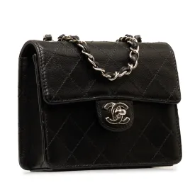Chanel Mini Square Classic Quilted Caviar Flap Crossbody Bag