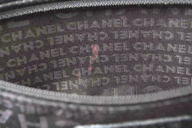 Chanel Patent Leather Tote Bag Vintage Quilted Black