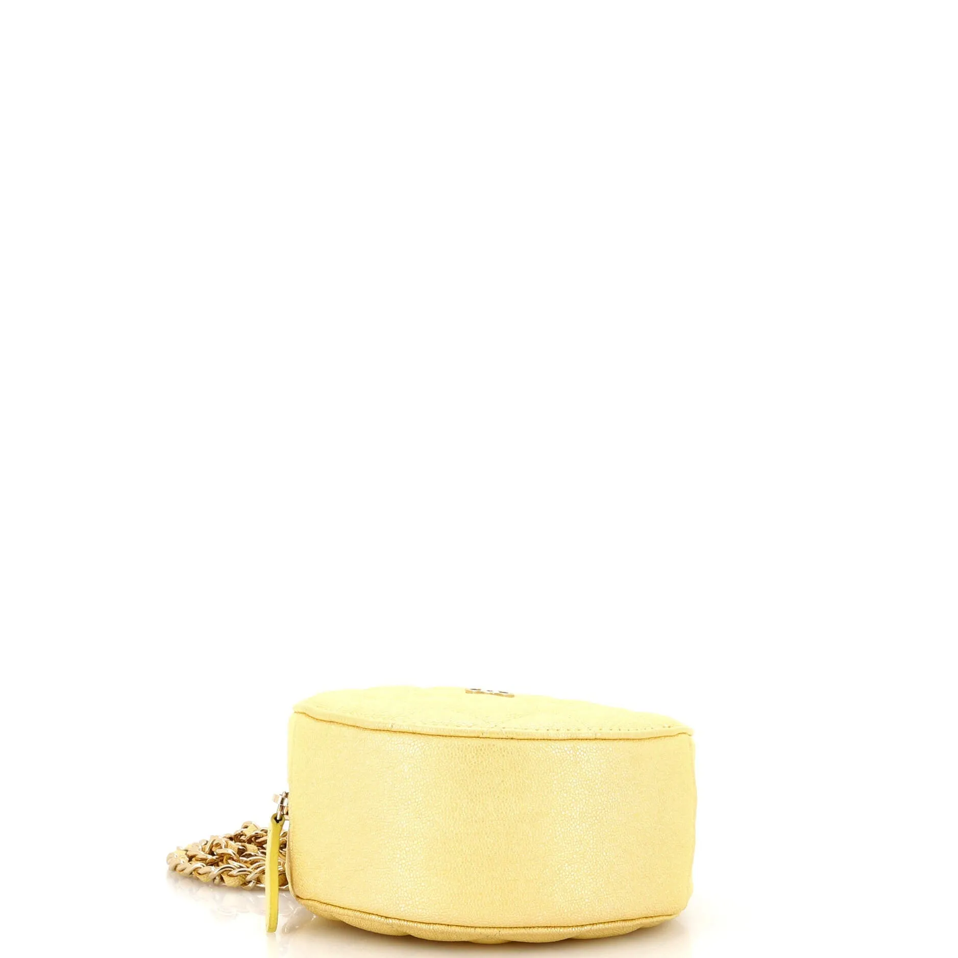 Chanel Round Clutch With Chain Quilted