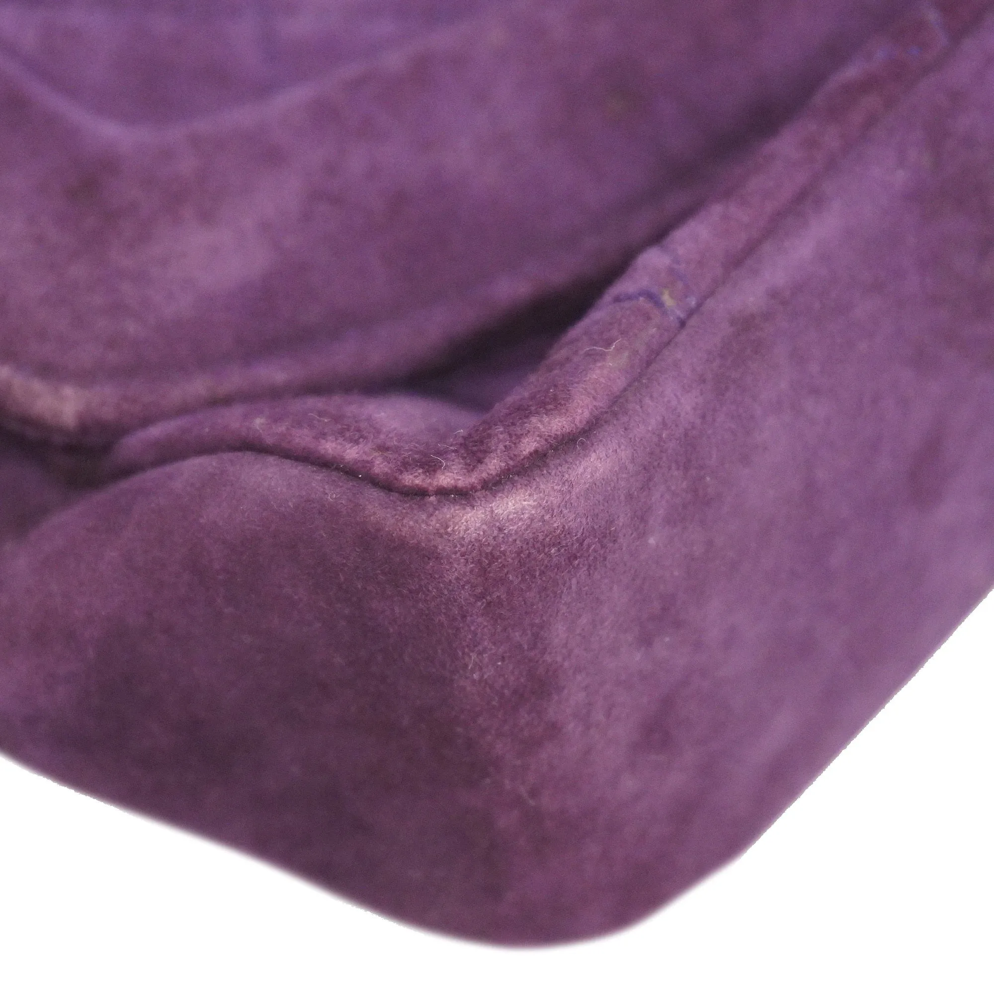 Chanel[3bd3918-g]  Matelasse Diana Flap Chain Shoulder Suede Shoulder Bag Purple