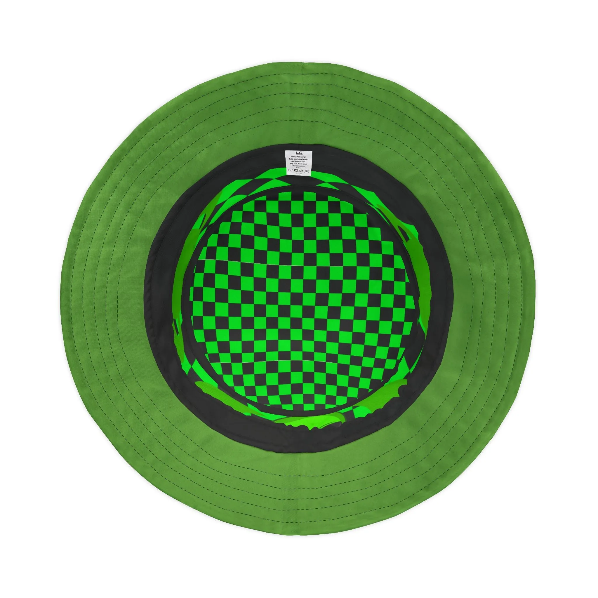 Checkered Alien Bucket Hat