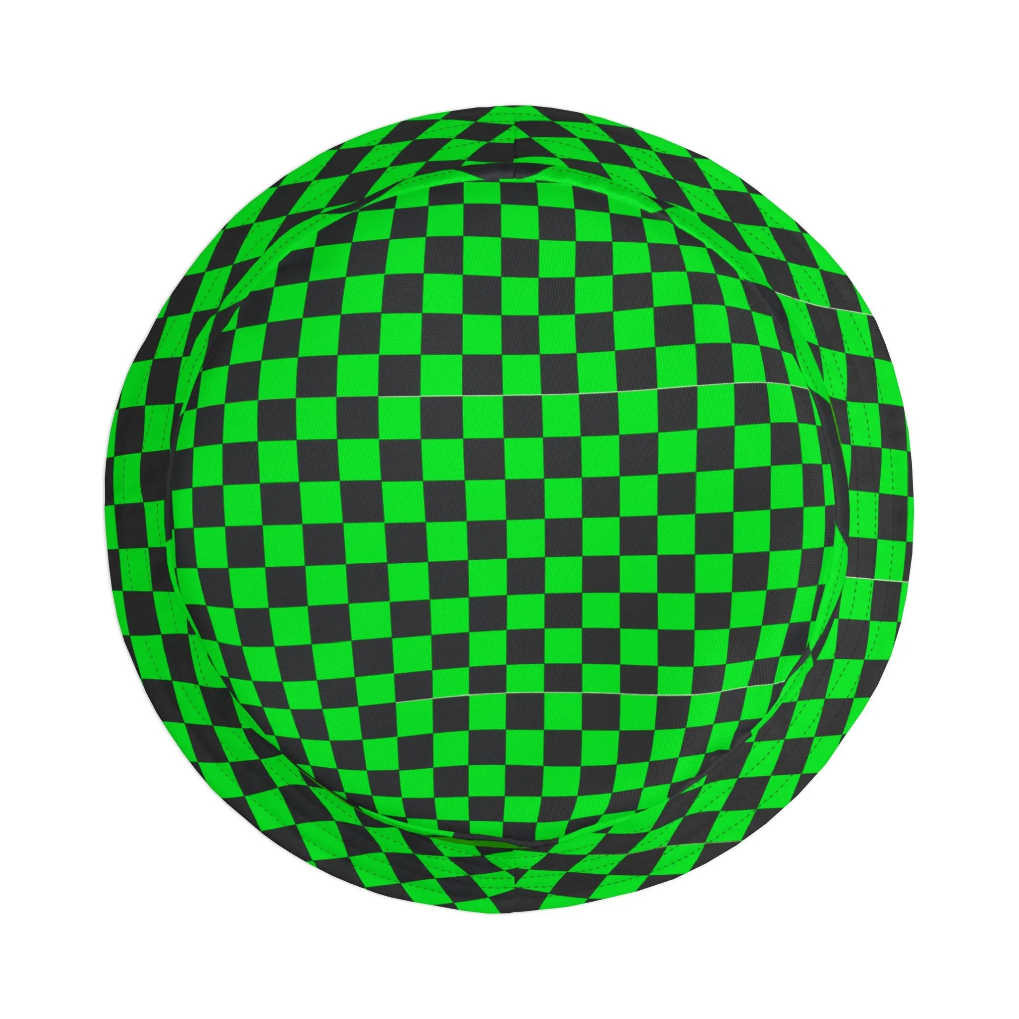 Checkered Alien Bucket Hat