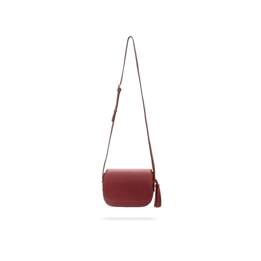 Clarice Tassel Bag - Burgundy