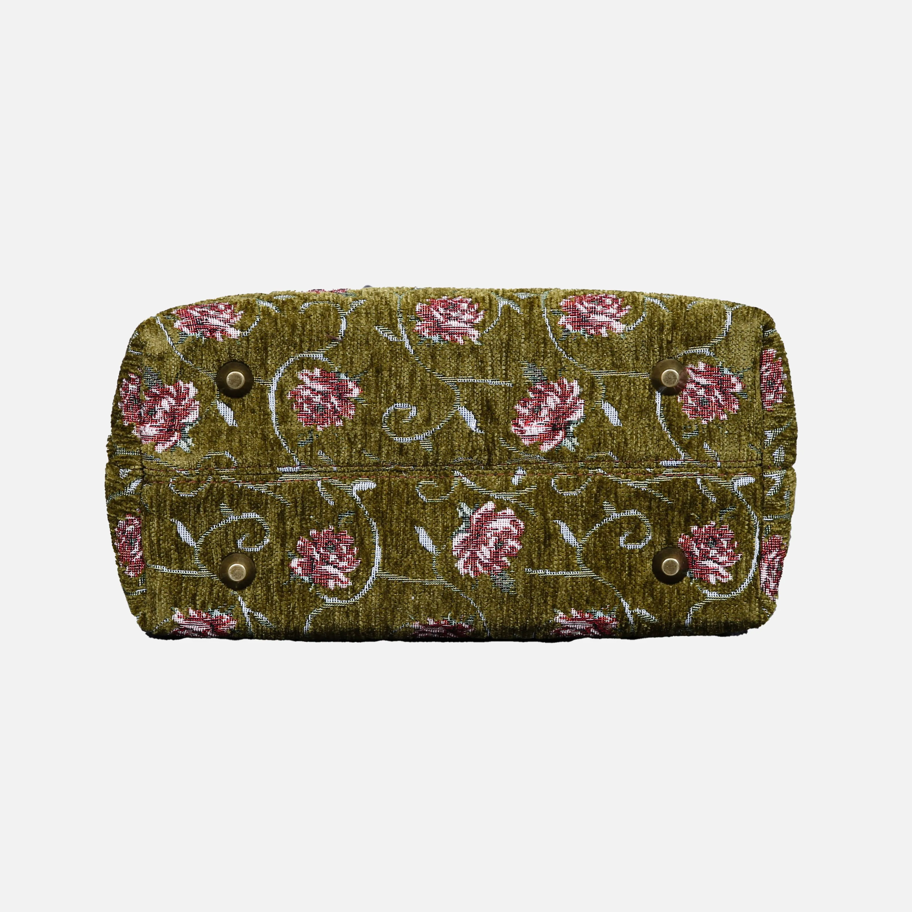 Climbing Rose Tuck Lock Carpet Satchel