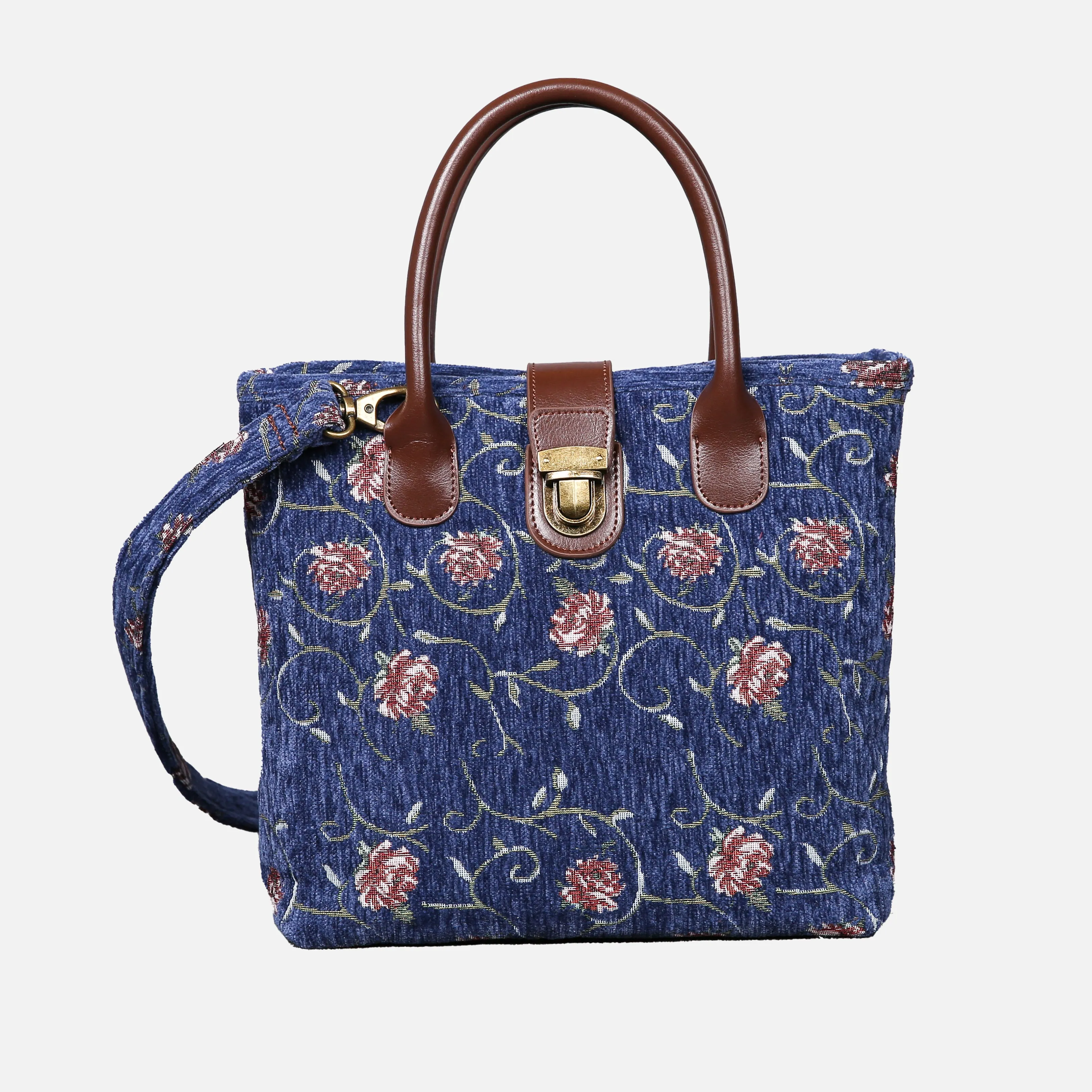 Climbing Rose Tuck Lock Carpet Satchel