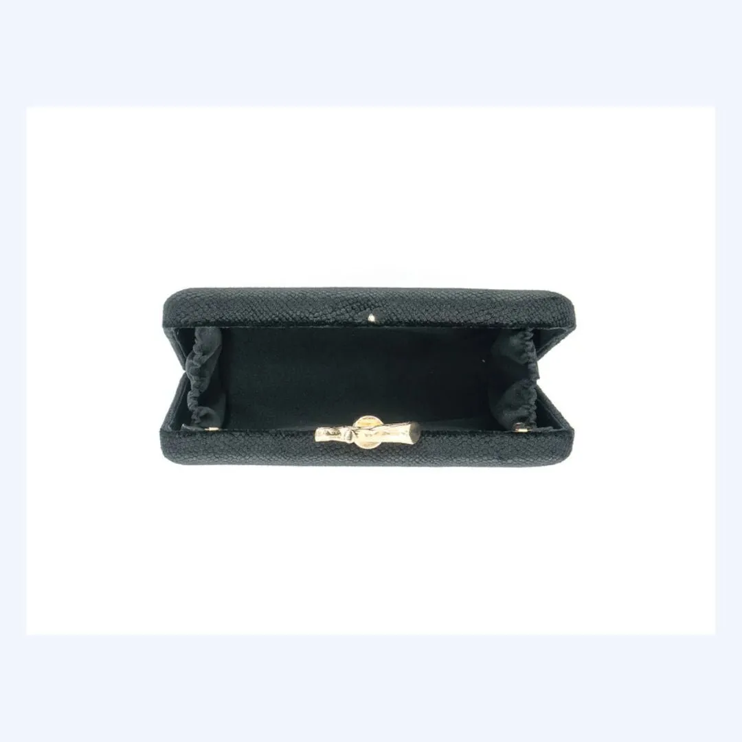 Clutch with Gold Branch Clasp