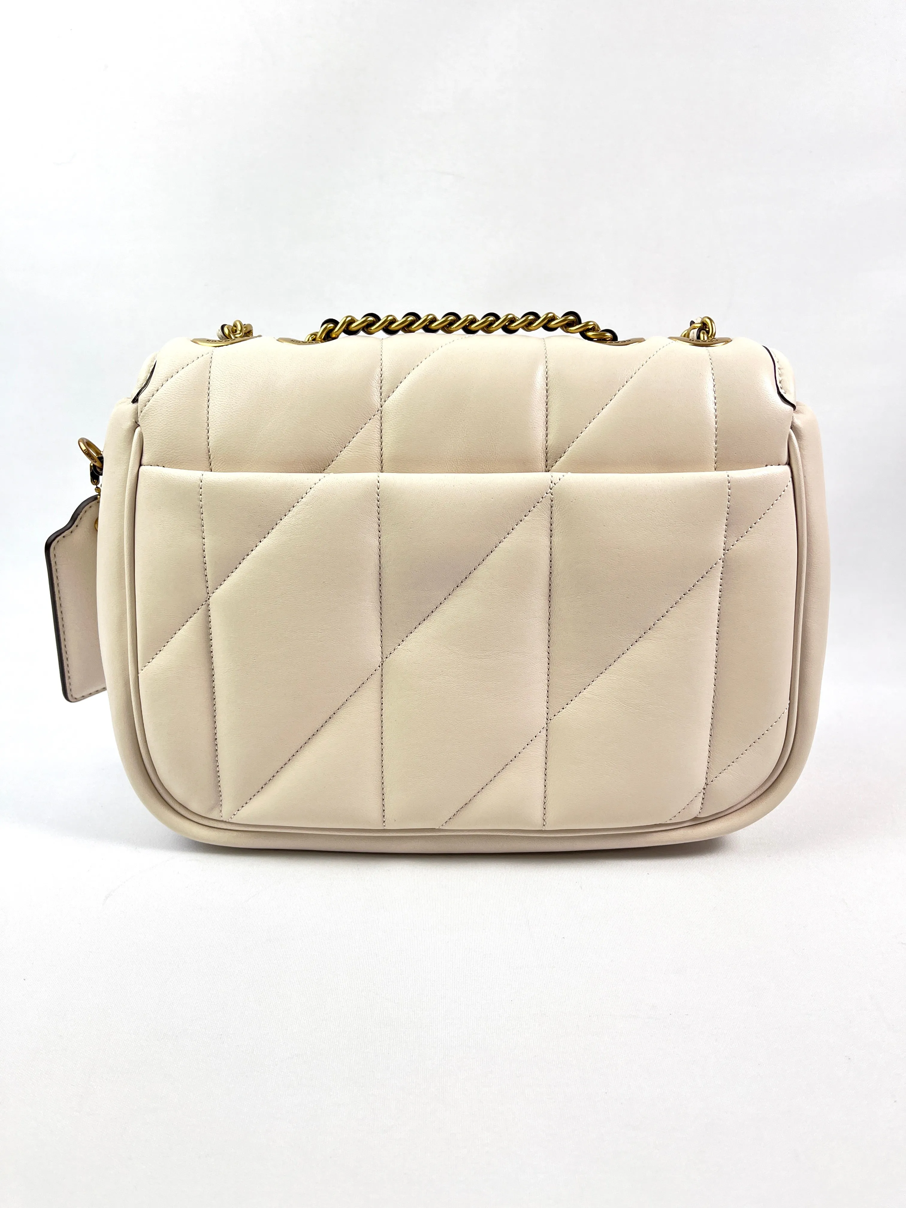 COACH - MADISON QUILTED PILLOW LEATHER BAG IN CHALK