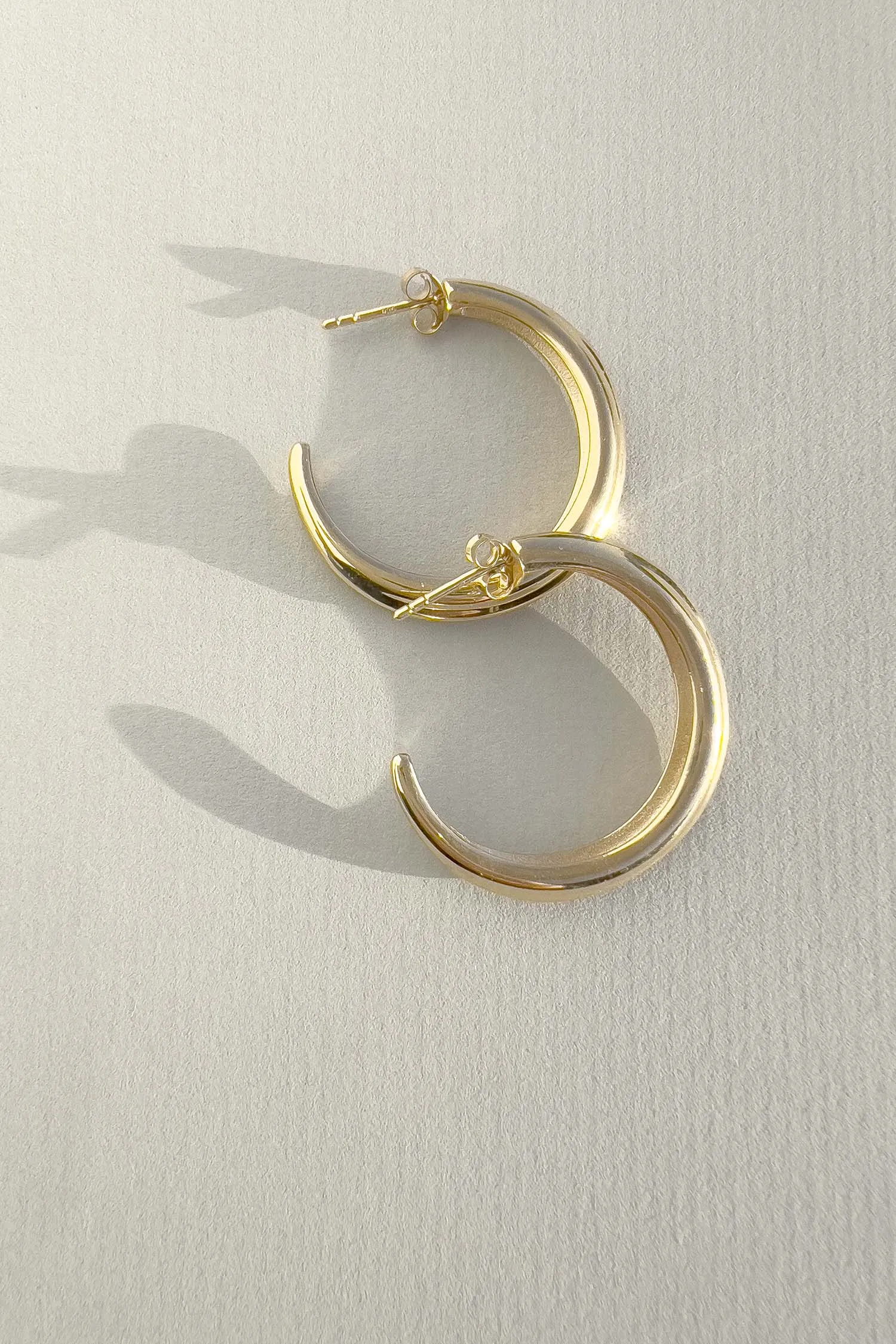 Crescent Hoops Gold Large