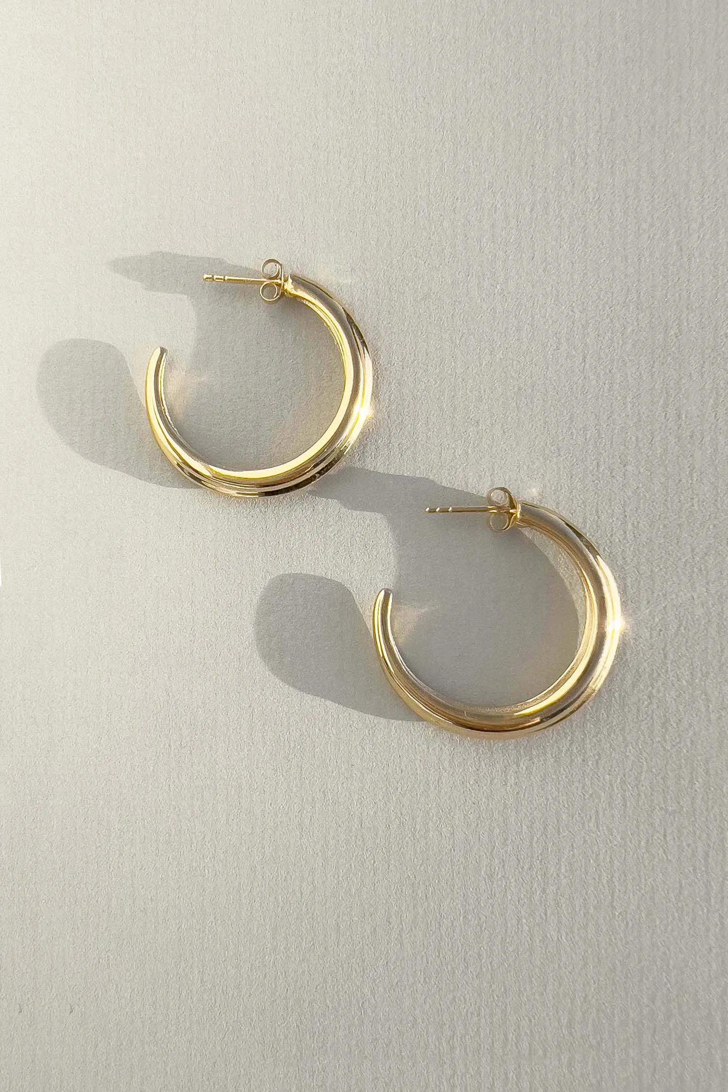 Crescent Hoops Gold Large
