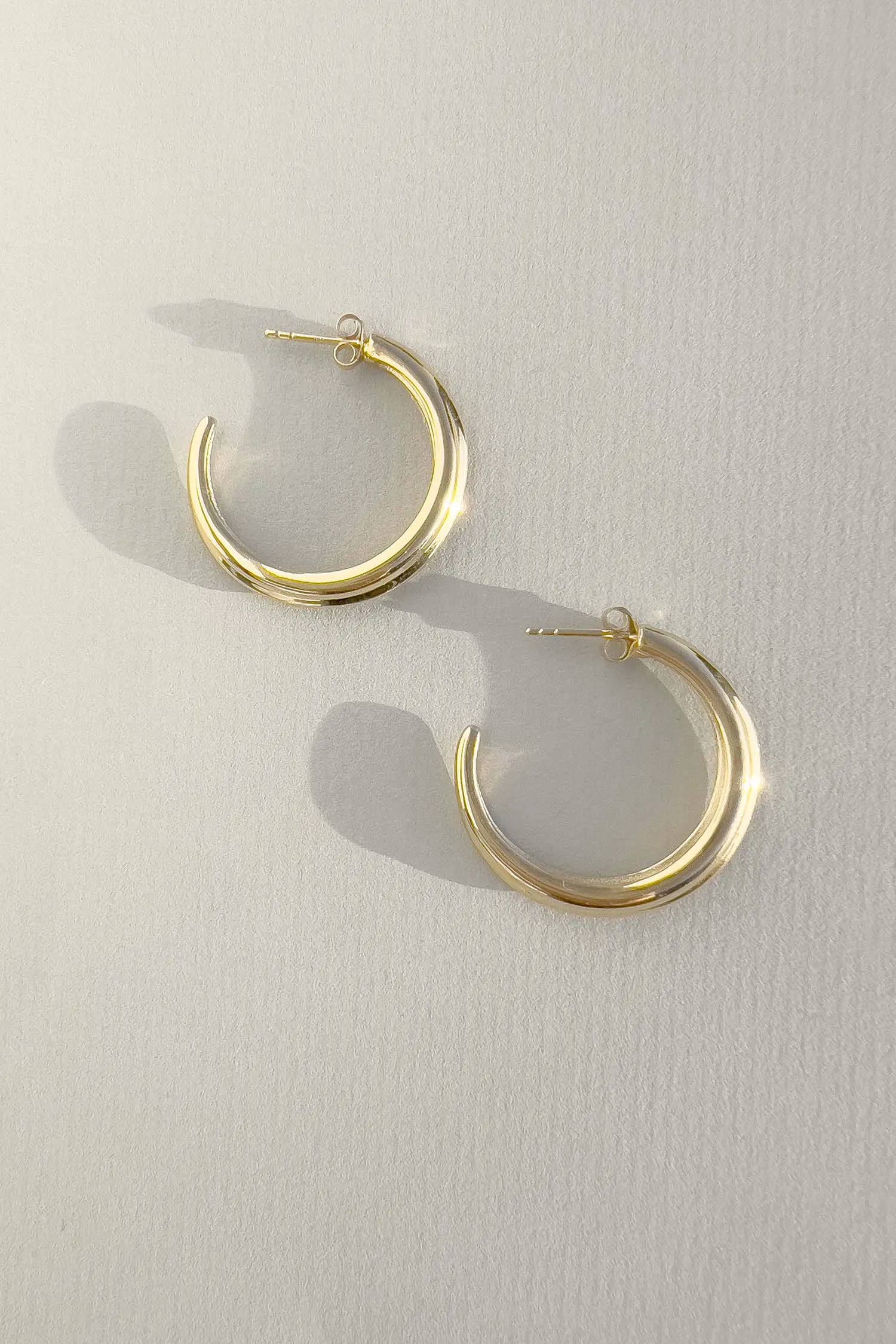 Crescent Hoops Gold Large