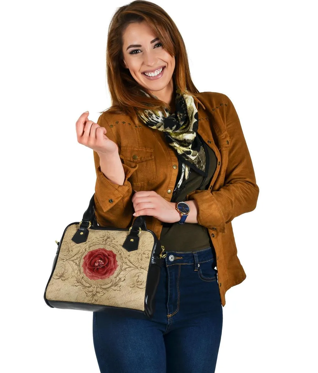 Custom Shoulder Bag - Vintage Look Handbag | Custom Bag, Vegan Leather Shoulder Bag, Shoulder Bags for Women, Over the Shoulder Bag