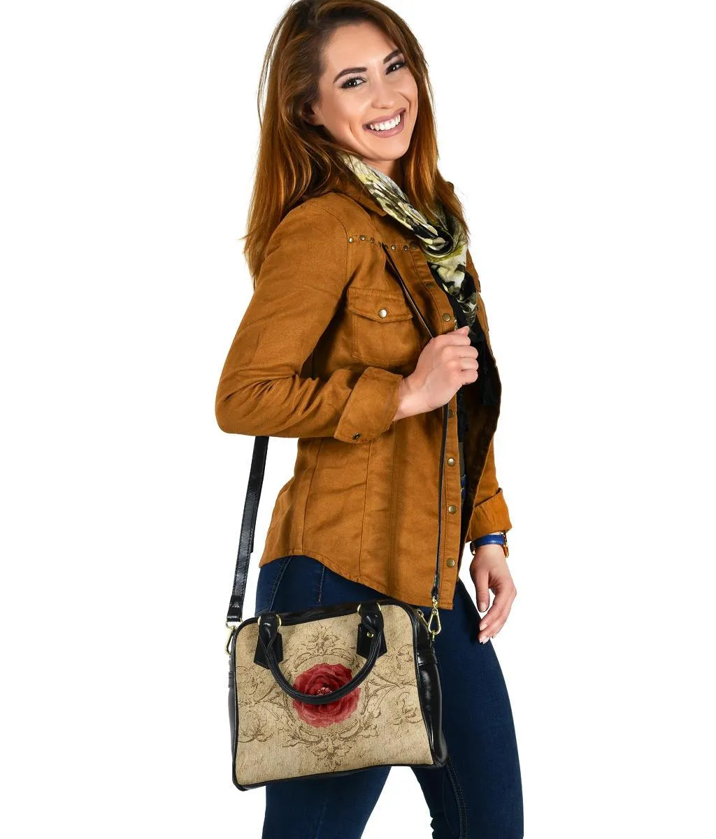 Custom Shoulder Bag - Vintage Look Handbag | Custom Bag, Vegan Leather Shoulder Bag, Shoulder Bags for Women, Over the Shoulder Bag