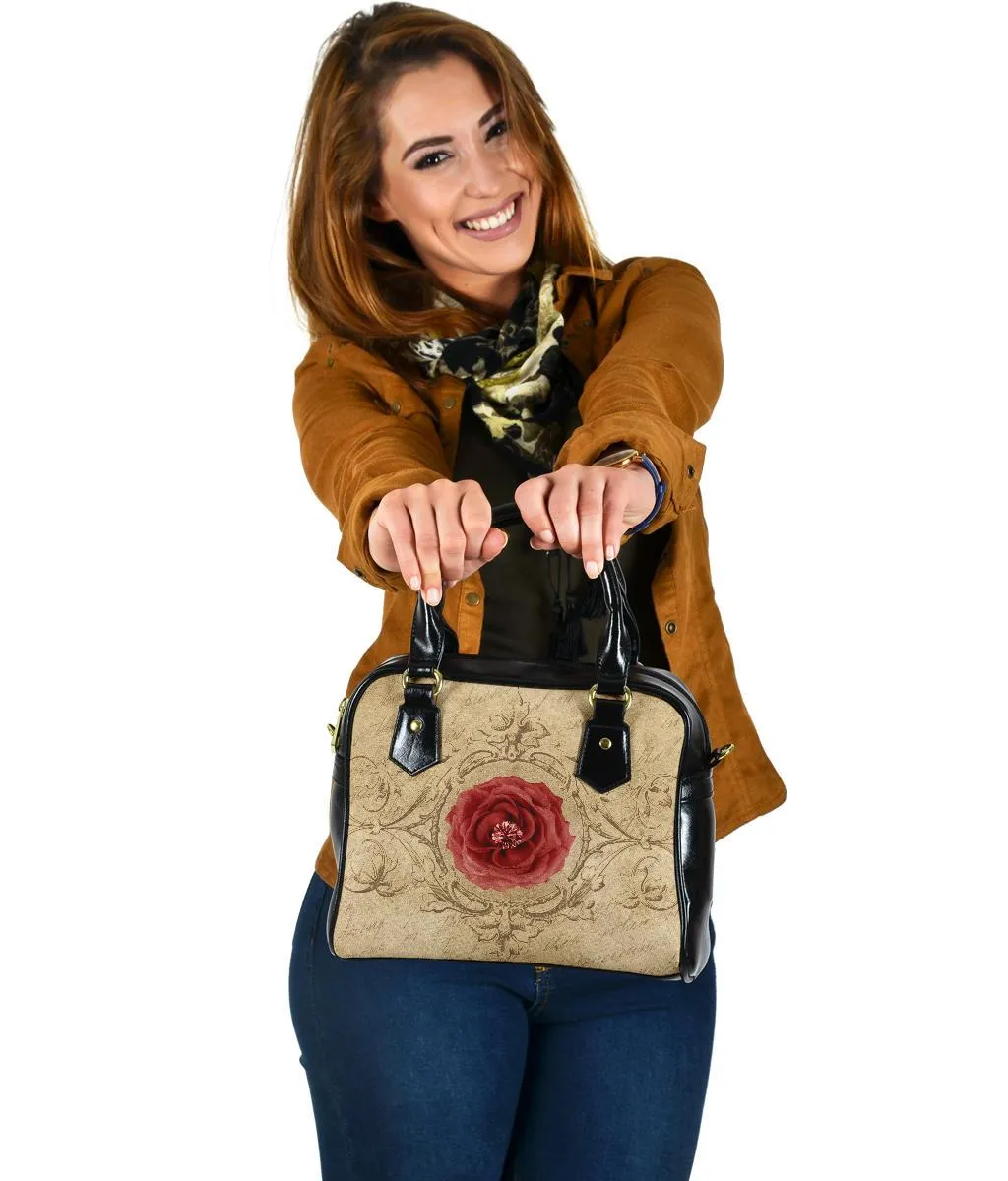 Custom Shoulder Bag - Vintage Look Handbag | Custom Bag, Vegan Leather Shoulder Bag, Shoulder Bags for Women, Over the Shoulder Bag
