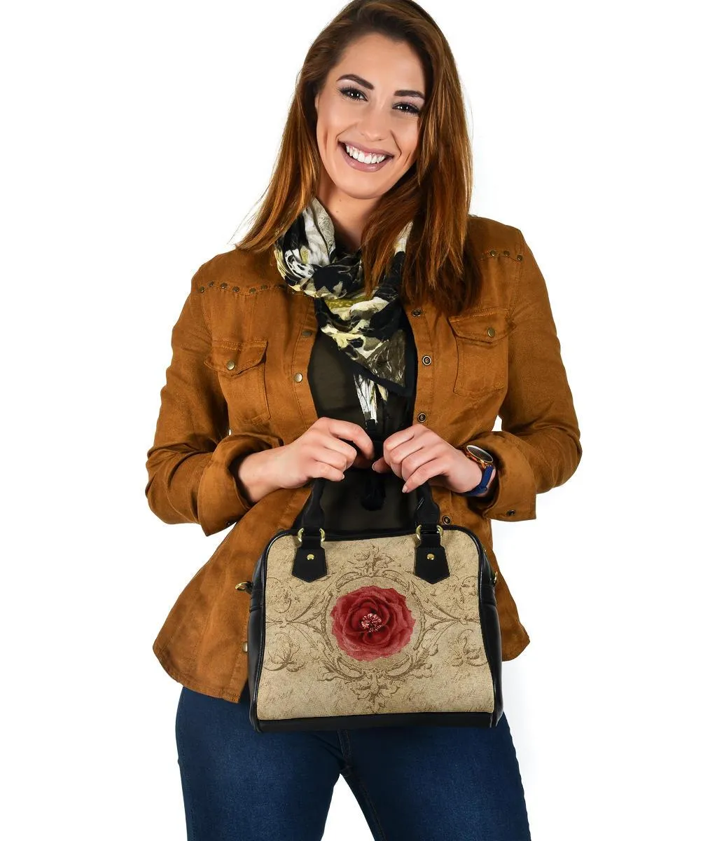 Custom Shoulder Bag - Vintage Look Handbag | Custom Bag, Vegan Leather Shoulder Bag, Shoulder Bags for Women, Over the Shoulder Bag