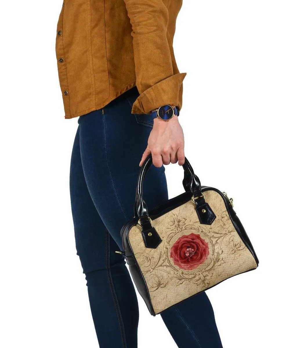 Custom Shoulder Bag - Vintage Look Handbag | Custom Bag, Vegan Leather Shoulder Bag, Shoulder Bags for Women, Over the Shoulder Bag